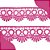 Renda Guipir CHL-113 - 2.5 Cm -  Rolo C/13.7 Mts Cor:Pink - Imagem 1