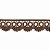Renda Guipir CHL-113 - 2.5 Cm -  Rolo C/13.7 Mts Cor:Marrom - Imagem 1