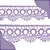 Renda Guipir CHL-113 - 2.5 Cm -  Rolo C/13.7 Mts Cor:Lilas - Imagem 1