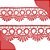 Renda Guipir CHL-113 - 2.5 Cm -  Rolo C/13.7 Mts Cor:Coral - Imagem 1