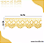 Renda Guipir CHL-113 - 2.5 Cm -  Rolo C/13.7 Mts Cor:Amarelo-Ouro - Imagem 2