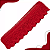 Renda Guipir CHL-133 - 6.0 Cm -  Rolo C/13.7 Metros Cor:Vermelho - Imagem 2