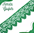 Renda Guipir CHL-133 - 6.0 Cm -  Rolo C/13.7 Metros Cor:Verde-Bandeira - Imagem 1