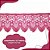 Renda Guipir CHL-133 - 6.0 Cm -  Rolo C/13.7 Metros Cor:Pink - Imagem 5