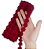 Renda Guipir CHL-207 Flor 2.5 Cm - Rolo C/13.7 Metros Cor:Vinho-Claro - Imagem 1