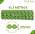 Renda Guipir CHL-207 Flor 2.5 Cm - Rolo C/13.7 Metros Cor:Verde-Limao - Imagem 2