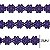 Renda Guipir CHL-207 Flor 2.5 Cm - Rolo C/13.7 Metros Cor:Roxo - Imagem 1