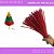 100 Haste de Chenille Limpador de Cachimbo Fios Artesanato 30cm COR:VERMELHO-METALICO - Imagem 1