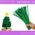 100 Haste de Chenille Limpador de Cachimbo Fios Artesanato 30cm COR:VERDE-BANDEIRA-540 - Imagem 1