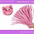 100 Haste de Chenille Limpador de Cachimbo Fios Artesanato 30cm COR:ROSA-CHICLETE-140 - Imagem 1