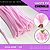 100 Haste De Chenille Limpador De Cachimbo Fios Artesanato 30cm Cor:Rosa-Bebe-133 - Imagem 1