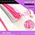 100 Haste De Chenille Limpador De Cachimbo Fios Artesanato 30cm Cor:Mult-Rosa - Imagem 1