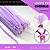 100 Haste De Chenille Limpador De Cachimbo Fios Artesanato 30cm Cor:Lilas-164 - Imagem 1