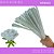 100 Haste de Chenille Limpador de Cachimbo Fios Artesanato 30cm COR:IRISADO - Imagem 1