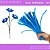 100 Haste de Chenille Limpador de Cachimbo Fios Artesanato 30cm COR:AZUL-TURQUESA-207 - Imagem 1
