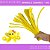 100 Haste de Chenille Limpador de Cachimbo Fios Artesanato 30cm COR:AMARELO-CANARIO-106 - Imagem 1