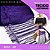 Franja de Tecido Acetinado - 30 cm - Grade de Cores - Rolo C/10 Mts COR:ROXO-218 - Imagem 1