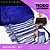 Franja de Tecido Acetinado - 30 cm - Grade de Cores - Rolo C/10 Mts COR:AZUL-ROYAL-207 - Imagem 1