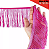 Franja de Tecido Acetinado - 5cm - Grade de Cores - Rolo C/10 Mts COR:PINK-312 - Imagem 1