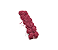 Rosinha De E.V.A P/ Artesanato - Pct C/144 Unid. Cor:VINHO-CLARO-520 - Imagem 1
