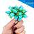 Mini Florzinha De Plastico - Pct C/ 144 Unid. Cor:VERDE-JADE-539 - Imagem 1