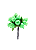 Mini Florzinha De Plastico - Pct C/ 144 Unid. Cor:VERDE-AGUA-191 - Imagem 1