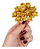 Mini Florzinha De Plastico - Pct C/ 144 Unid. Cor:OURO - Imagem 1