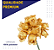 Mini Florzinha De Plastico - Pct C/ 144 Unid. Cor:OURO - Imagem 3