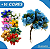 Mini Florzinha De Plastico - Pct C/ 144 Unid. Cor:MARROM-CAFE-294 - Imagem 4