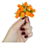 Mini Florzinha De Plastico - Pct C/ 144 Unid. Cor:LARANJA-523 - Imagem 1