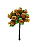 Mini Florzinha De Plastico - Pct C/ 144 Unid. Cor:CARAMELO-267 - Imagem 1