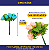 Mini Florzinha De Plastico - Pct C/ 144 Unid. Cor:BORDO-173 - Imagem 2