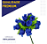 Mini Florzinha De Plastico - Pct C/ 144 Unid. Cor:AZUL-ROYAL-207 - Imagem 3
