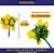 Mini Florzinha De Plastico - Pct C/ 144 Unid. Cor:AMARELO-CANARIO-106 - Imagem 2