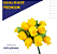 Mini Florzinha De Plastico - Pct C/ 144 Unid. Cor:AMARELO-CANARIO-106 - Imagem 3
