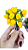 Mini Florzinha De Plastico - Pct C/ 144 Unid. Cor:AMARELO-CANARIO-106 - Imagem 1