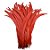 Pena Calda Rabo de Galo Pluma - Pct c/100 unid. - Tam: 25-30cm Cor:VERMELHO-145 - Imagem 1