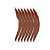 Pena Calda Rabo de Galo Pluma - Pct c/100 unid. - Tam: 25-30cm Cor:MARROM-290 - Imagem 1