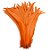 Pena Calda Rabo de Galo Pluma - Pct c/100 unid. - Tam: 25-30cm Cor:LARANJA-523 - Imagem 1