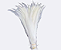 Pena Calda Rabo de Galo Pluma - Pct c/100 unid. - Tam: 25-30cm Cor:BRANCO-101 - Imagem 1