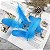 100 Penas de Ganso Macio - Tam : 13-18cm - Pluma De Cisne Natural Cor:AZUL-TURQUESA - Imagem 1