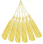 100 Pingentes De Seda Tassel - 7.0 Cm COR:AMARELO-BEBE-104 - Imagem 2