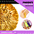 100 Pingentes De Seda Tassel - 7.0 Cm COR:AMARELO-OURO-110 - Imagem 1