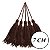 100 Pingentes De Seda Tassel - 7.0 Cm COR:MARROM-CAFE-294 - Imagem 2