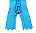 Ziper Comum Nylon Fino - 18cm - Nº3 - Pct C/100 Unidades COR:AZUL-TURQUESA-199 - Imagem 1