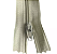 Ziper Comum Nylon Fino - 15cm - Nº3 - Pct C/100 Unidades COR:BEGE-297 - Imagem 1