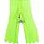 Ziper Comum Nylon Fino - 10cm - Nº3 - Pct C/100 Unidades COR:VERDE-NEON-02 - Imagem 1