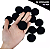 Pom Pom Fofinho Solto - 40mm - Pct C/ 50 Unid. COR: PRETO-310 - Imagem 1