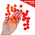 Pom-Pom Fofinho Solto - 20mm - Pct C/ 100 Unid. COR: LARANJA-NEON-01 - Imagem 1