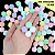 Pom-Pom Fofinho Solto - 20mm - Pct C/ 100 Unid. COR: CORES-PASTEIS - Imagem 1